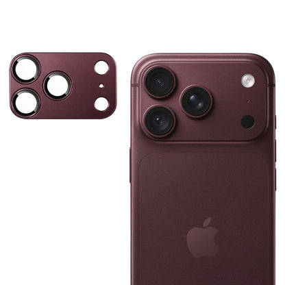 Techsuit beskyttelsesglass til bakre kamera for Apple iPhone 18 Pro, herdet glass, burgunderrød