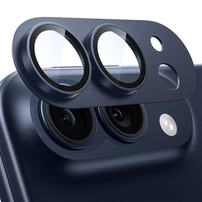 Techsuit beskyttelsesglass til bakre kamera for Apple iPhone Duo, herdet glass, marineblå