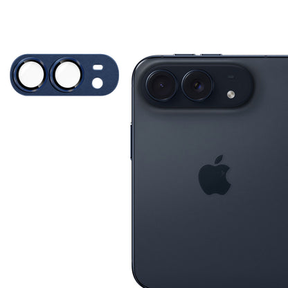 Techsuit beskyttelsesglass til bakre kamera for Apple iPhone Duo, herdet glass, marineblå