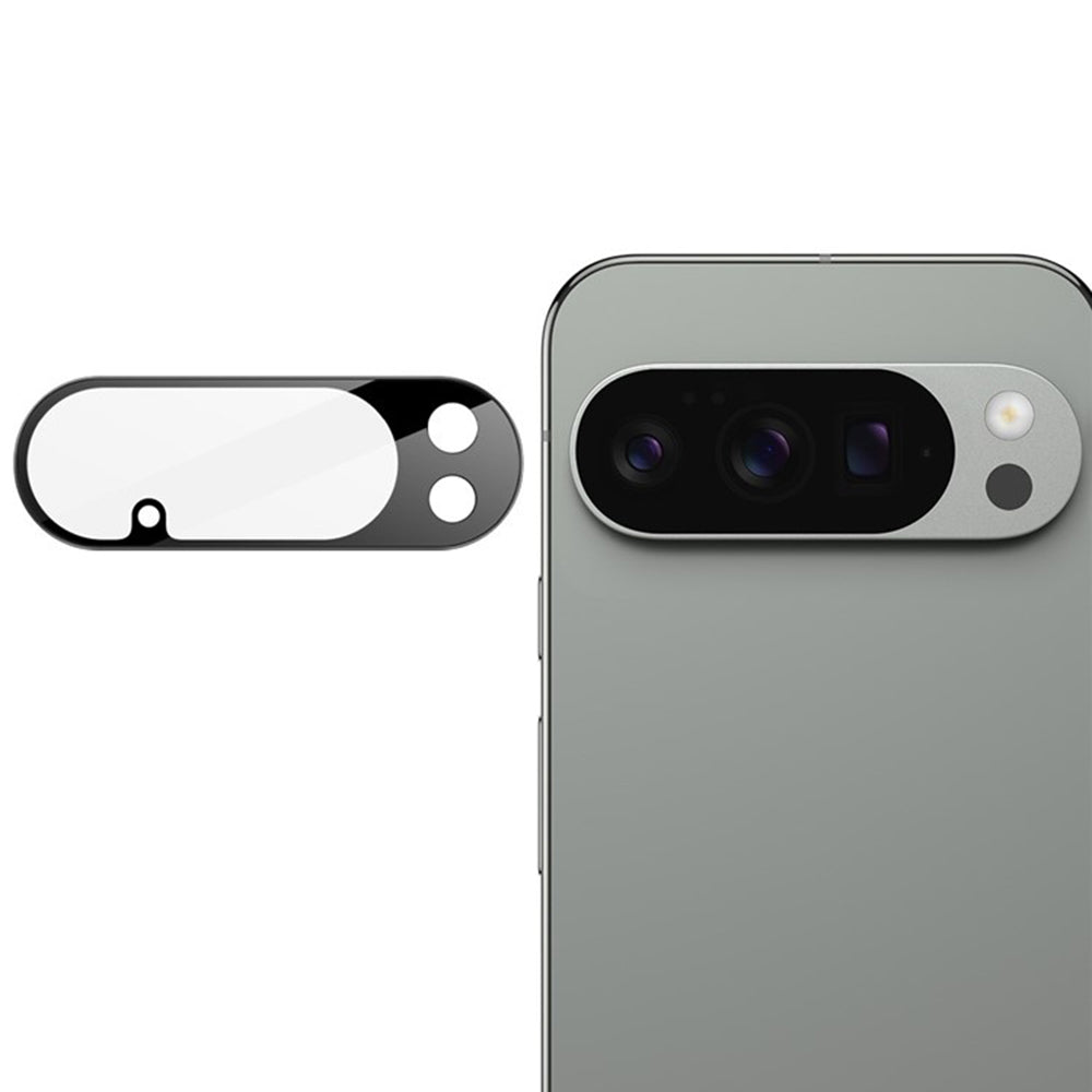 Bakre kameralinsebeskyttelse Techsuit for Google Pixel 10 Pro XL, Herdet glass, Svart