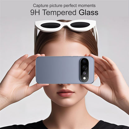 Bakre kameralinsebeskyttelse Techsuit for Google Pixel 11 Pro, Herdet glass, Svart