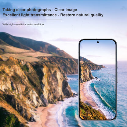 Bakre kameralinsebeskyttelse Techsuit for Google Pixel 11 Pro, Herdet glass, Svart