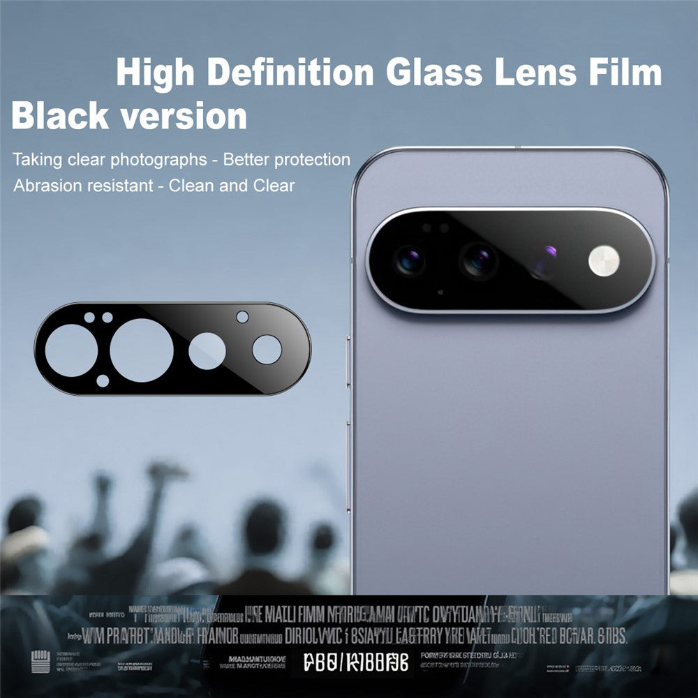 Bakre kameralinsebeskyttelse Techsuit for Google Pixel 11 Pro, Herdet glass, Svart