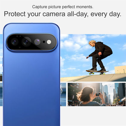 Bakre kameralinsebeskyttelse Techsuit for Google Pixel 11 Pro XL, Herdet glass, svart