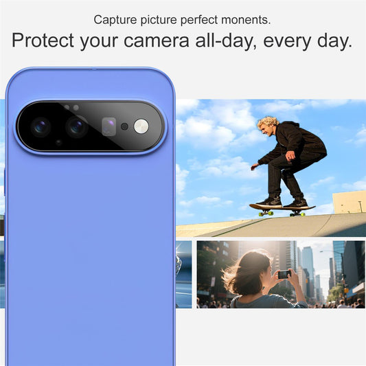 Bakre kameralinsebeskyttelse Techsuit for Google Pixel 11, Herdet glass, svart