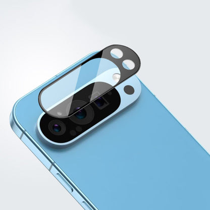 Bakre kameralinsebeskyttelse Techsuit for Google Pixel 9 Pro XL, Herdet glass, Svart