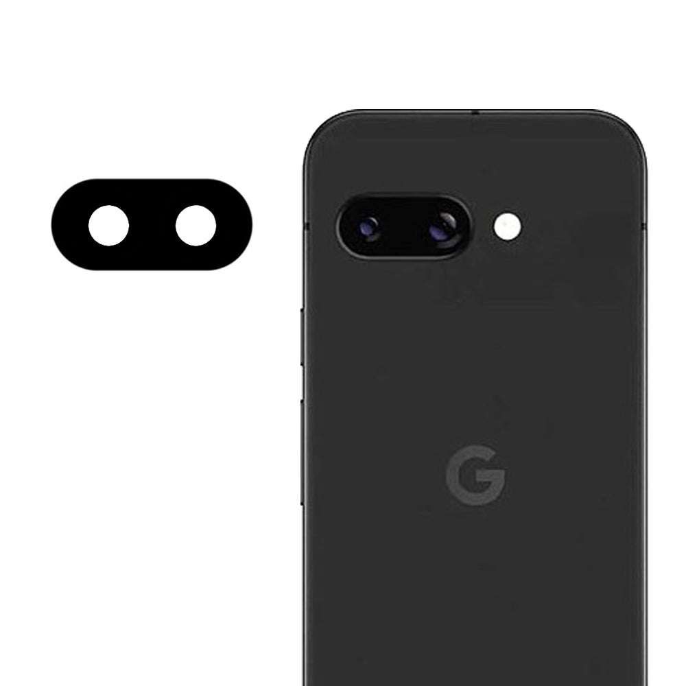Bakre kameralinsebeskyttelse Techsuit for Google Pixel 9a, Herdet glass, Svart