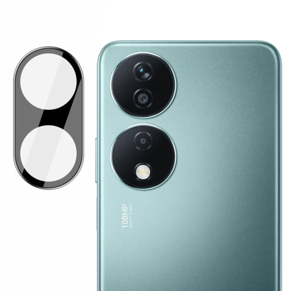 Bakre kameralinsebeskyttelse Techsuit for Honor X7b 5G / 90 Smart / X7b 4G, Herdet glass, svart