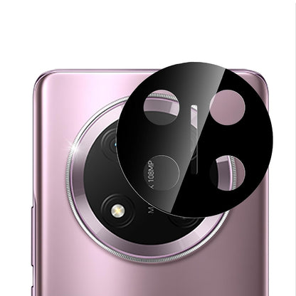 Bakre kameralinsebeskyttelse Techsuit for Honor X9c / Magic7 Lite, Herdet glass, Svart