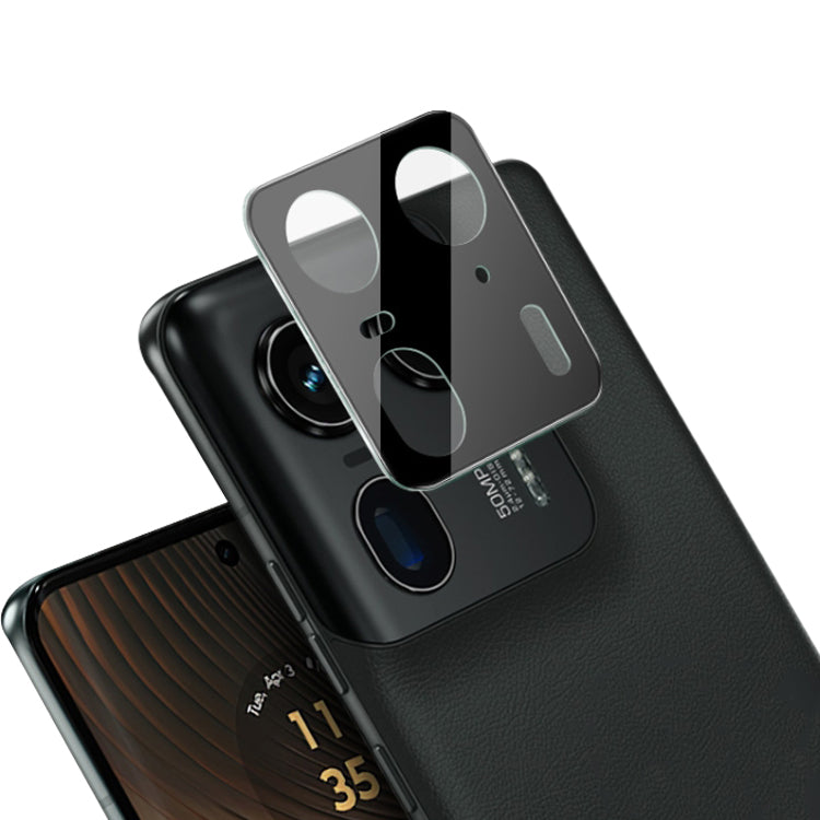 Bakre kameralinsebeskyttelse Techsuit for Motorola Edge 50 Ultra, Herdet glass, Svart