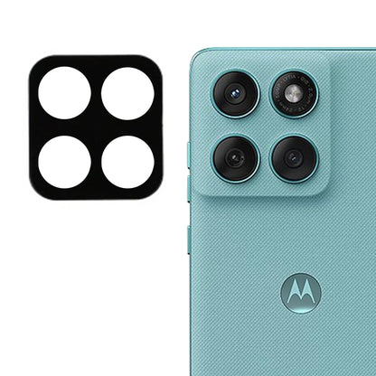 Bakre kameralinsebeskyttelse Techsuit for Motorola Edge 60 Fusion / Edge 60, Herdet glass, svart