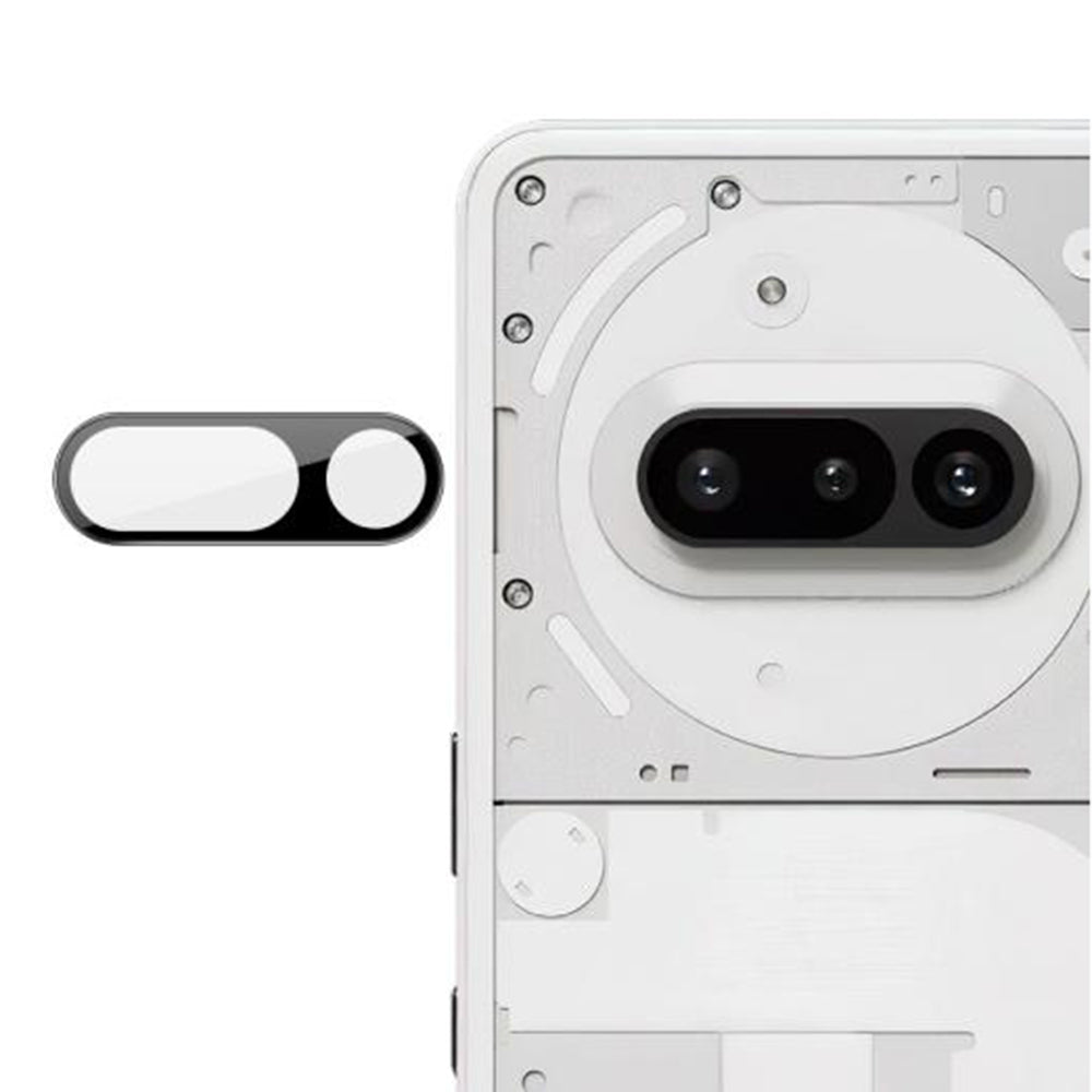 Bakre kameralinsebeskyttelse Techsuit for Nothing Phone (3a), Herdet glass, Svart