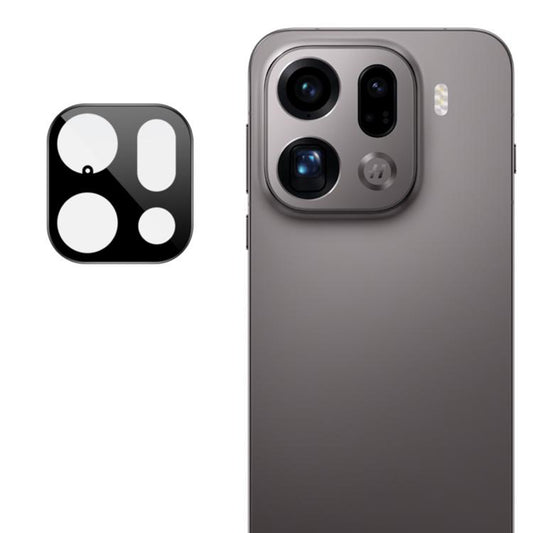 Beskyttelsesfolie for bakre kamera Techsuit for Oppo Find X9 Pro, Herdet glass, Svart