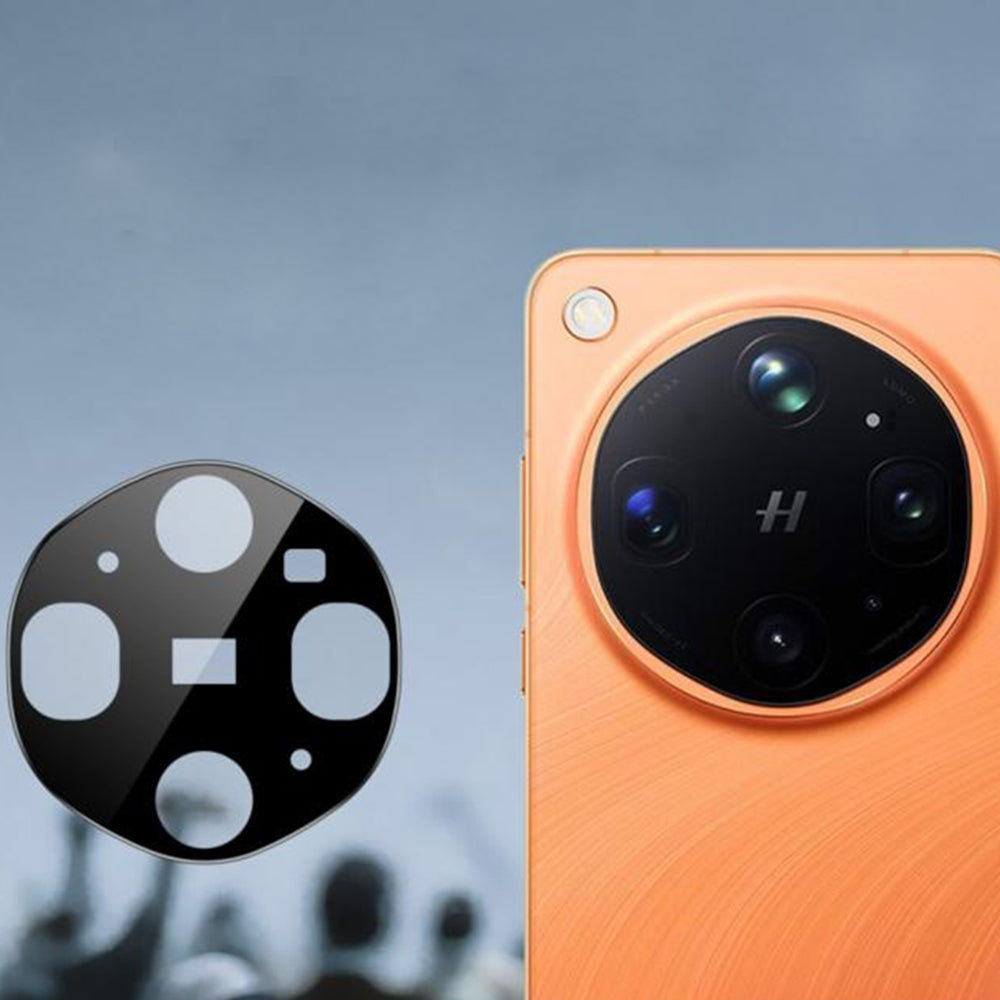 Bakre kameralinsebeskyttelse Techsuit for Oppo Find X9 Ultra, Herdet glass, Svart