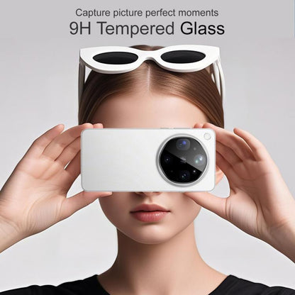 Bakre kameralinsebeskyttelse Techsuit for Oppo Find X9 Ultra, Herdet glass, Svart
