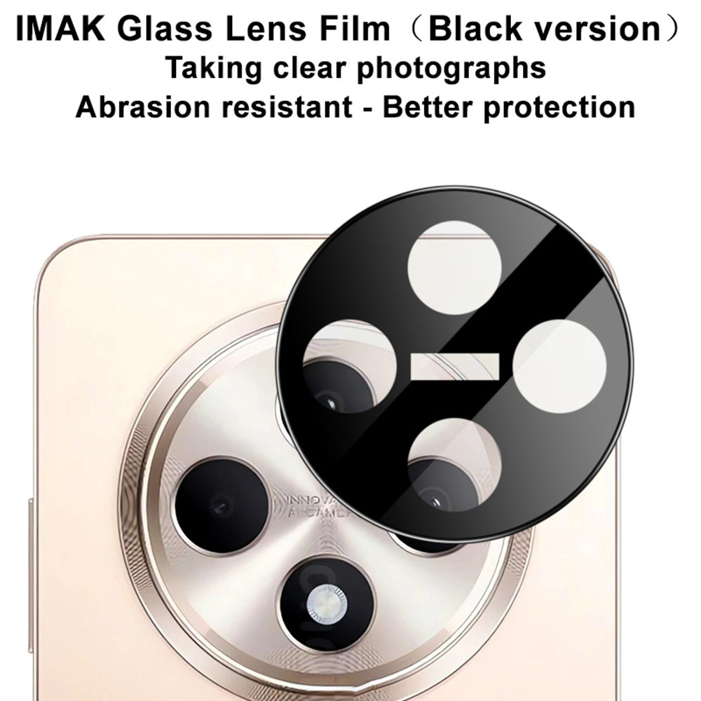 Bakre kameralinsebeskyttelse Techsuit for Oppo Reno12 FS 5G / Reno12 FS 4G / Reno12 F 4G / Reno12 F, Herdet glass, svart