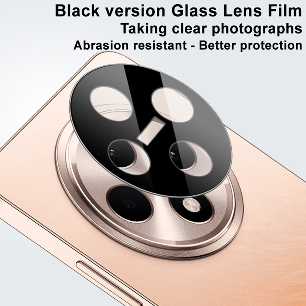 Bakre kameralinsebeskyttelse Techsuit for Oppo Reno12 FS 5G / Reno12 FS 4G / Reno12 F 4G / Reno12 F, Herdet glass, svart