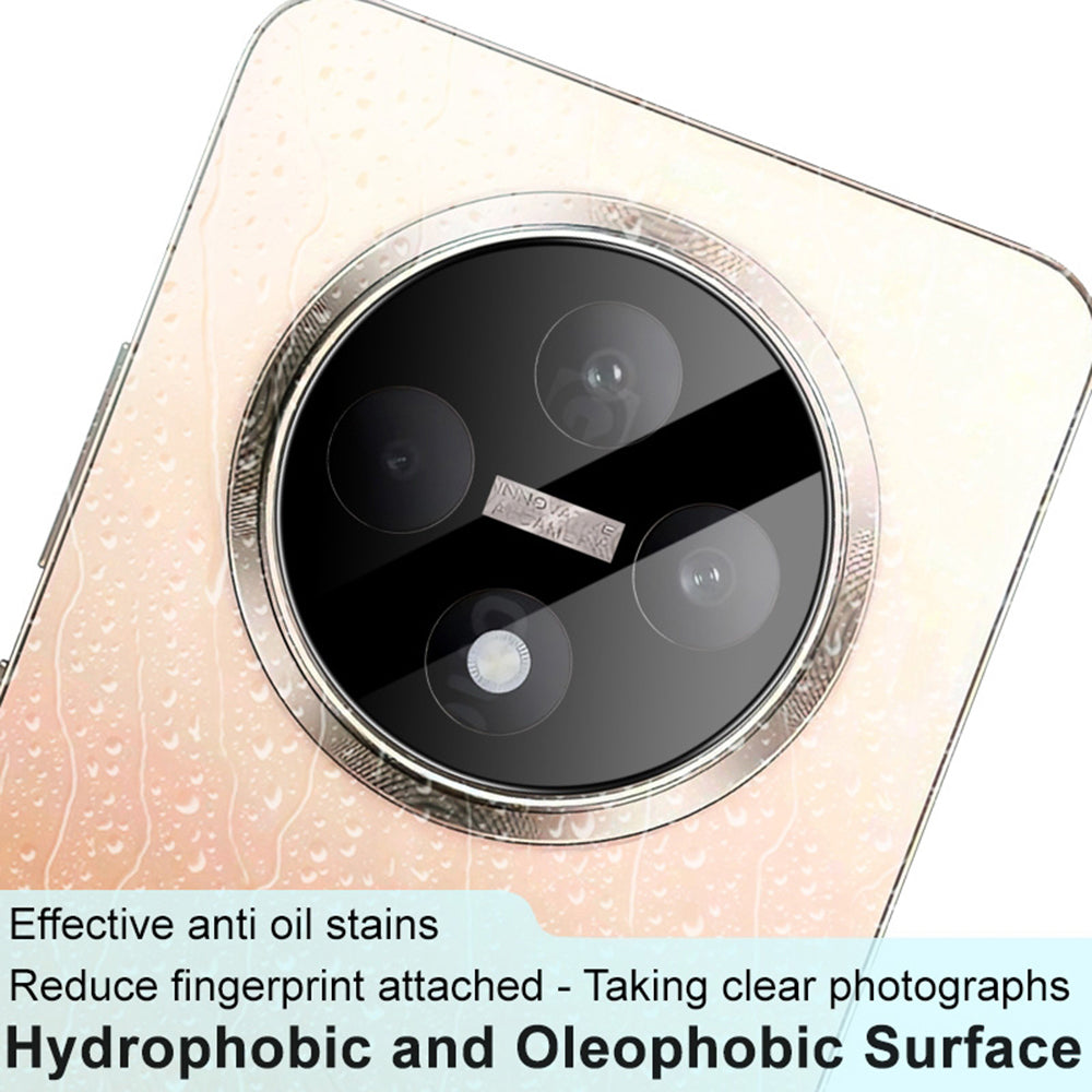 Bakre kameralinsebeskyttelse Techsuit for Oppo Reno12 FS 5G / Reno12 FS 4G / Reno12 F 4G / Reno12 F, Herdet glass, svart