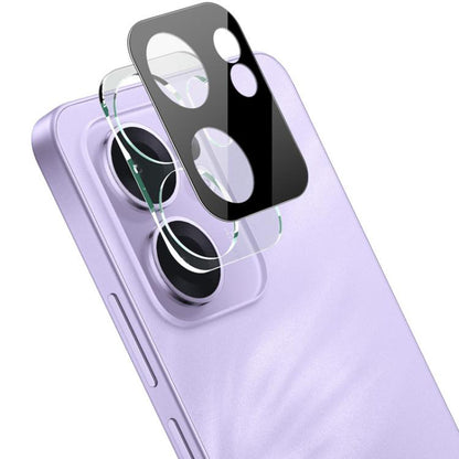 Bakre kameralinsebeskyttelse Techsuit for Oppo Reno13 FS 5G / Reno13 F 4G / Reno13 F, Herdet glass, svart