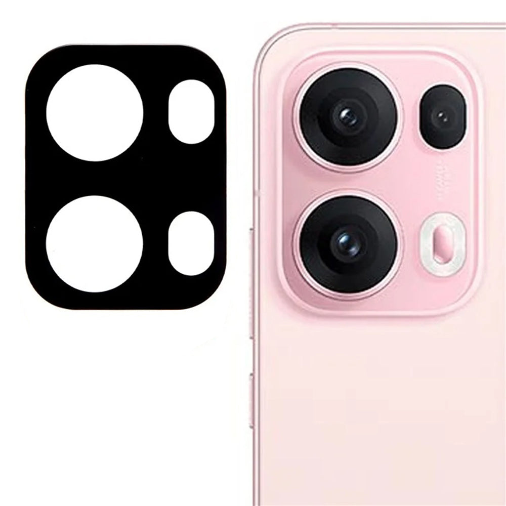 Bakre kameralinsebeskyttelse Techsuit for Oppo Reno13 Pro, Herdet glass, Svart