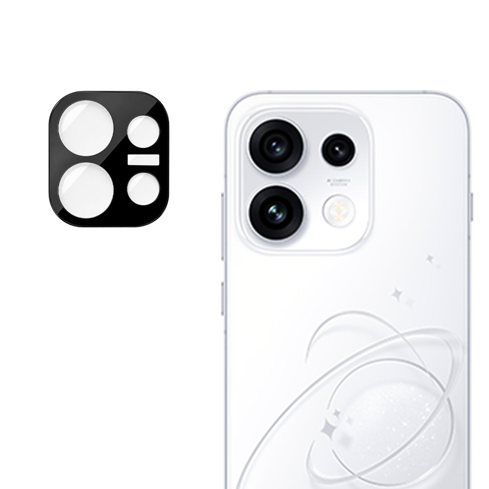 Bakre kameralinsebeskyttelse Techsuit for Oppo Reno16 Pro, Herdet glass, Svart