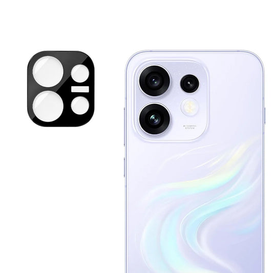 Bakre kameralinsebeskyttelse Techsuit for Oppo Reno16, Herdet glass, Svart