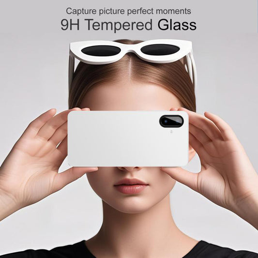 Bakre kameralinsebeskyttelse Techsuit for Samsung Galaxy A07 4G A075, Herdet glass, Svart