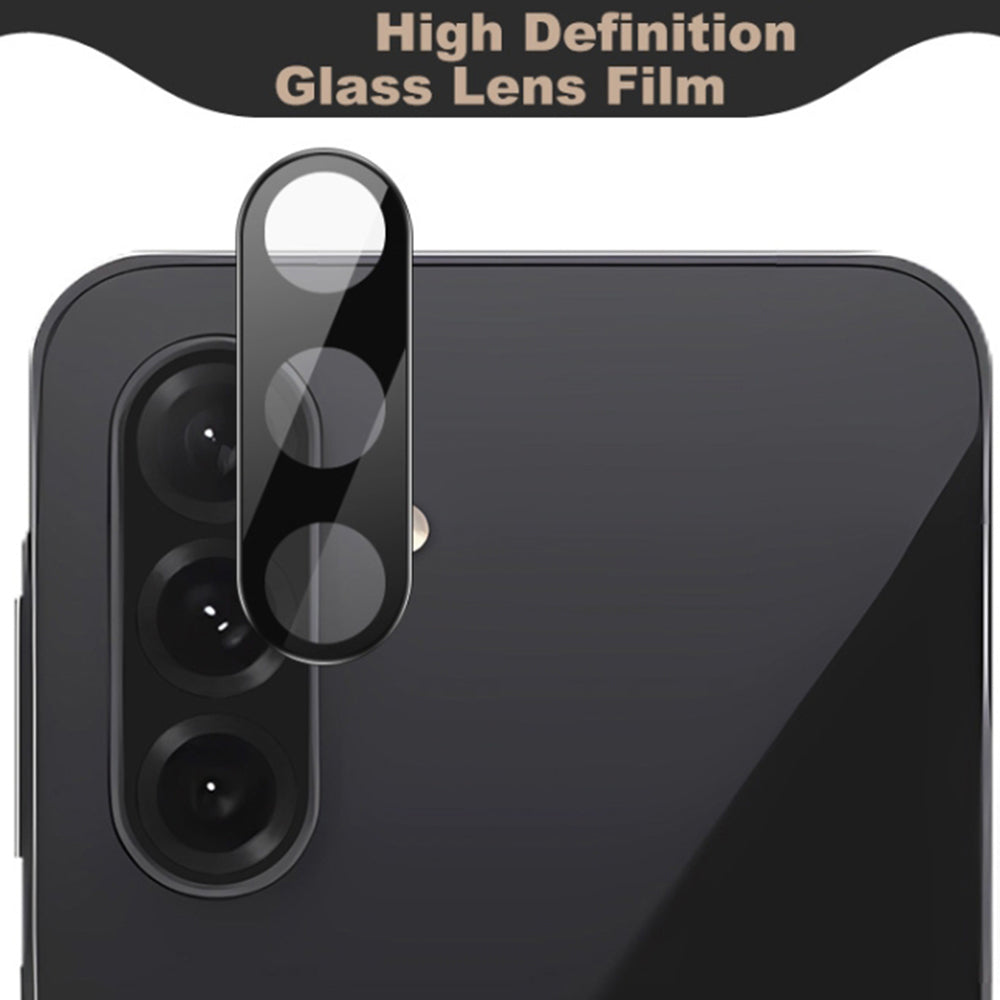 Bakre kameralinsebeskyttelse Techsuit for Samsung Galaxy A26 A266, Herdet glass, svart