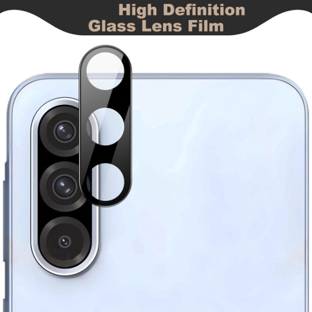 Bakre kameralinsebeskyttelse Techsuit for Samsung Galaxy A36 A366, Herdet glass, svart