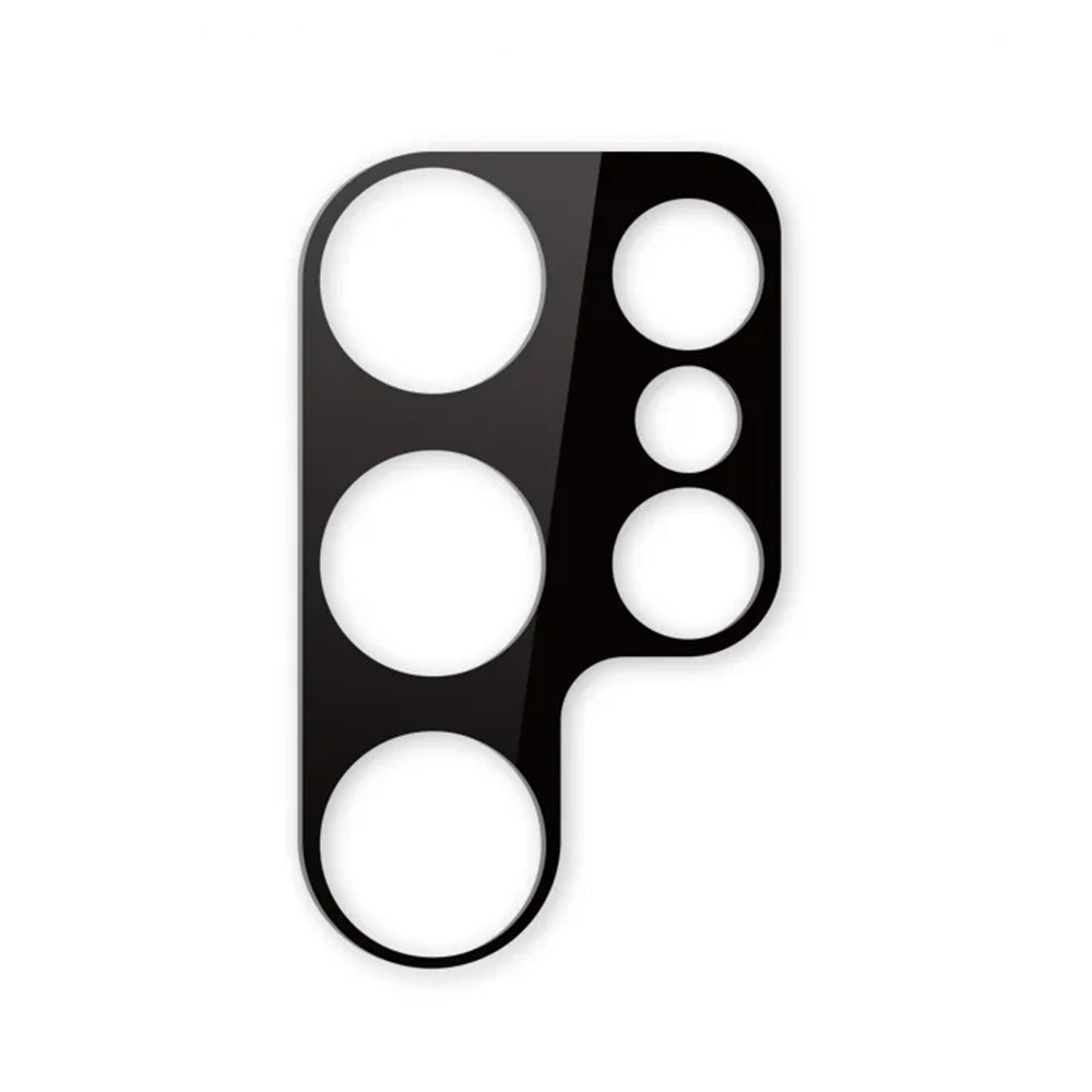Bakre kameralinsebeskyttelse Techsuit for Samsung Galaxy S23 Ultra S918, Herdet glass, Svart