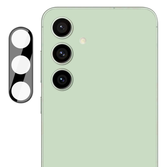 Bakre kameralinsebeskyttelse Techsuit for Samsung Galaxy S24 FE S721, Herdet glass, Svart