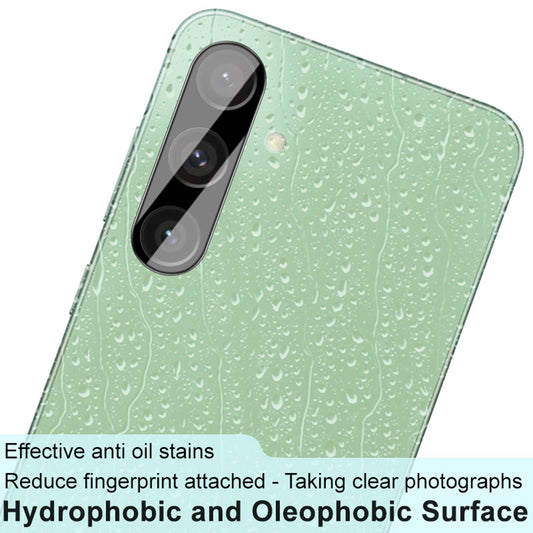 Bakre kameralinsebeskyttelse Techsuit for Samsung Galaxy S24 FE S721, Herdet glass, Svart