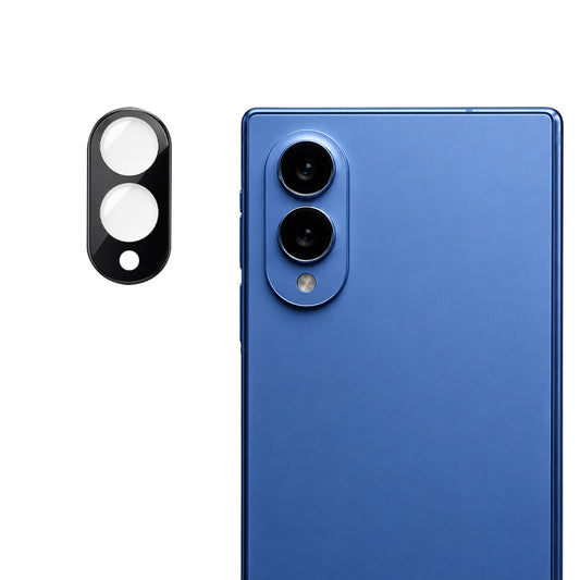 Bakre kameralinsebeskyttelse Techsuit for Samsung Galaxy Z Fold8 F976, Herdet glass, Svart