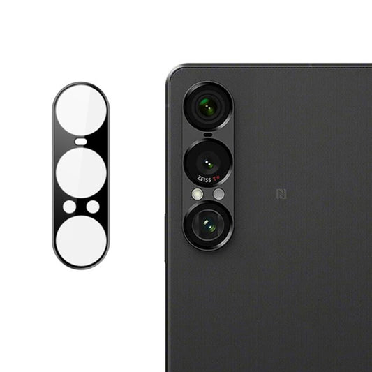 Bakre kameralinsebeskyttelse Techsuit for Sony Xperia 1 VII, Herdet glass, svart