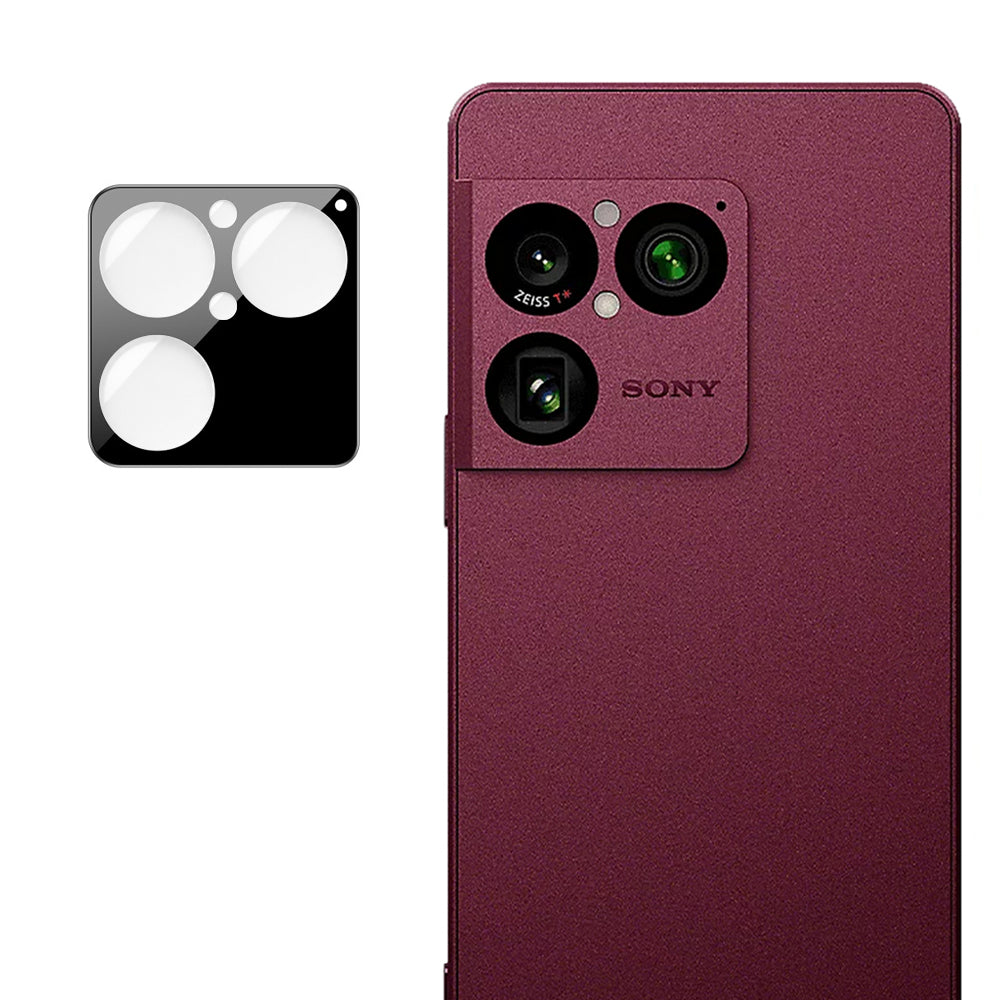 Techsuit beskyttelsesglass til bakkamera for Sony Xperia 1 VIII, herdet glass, svart