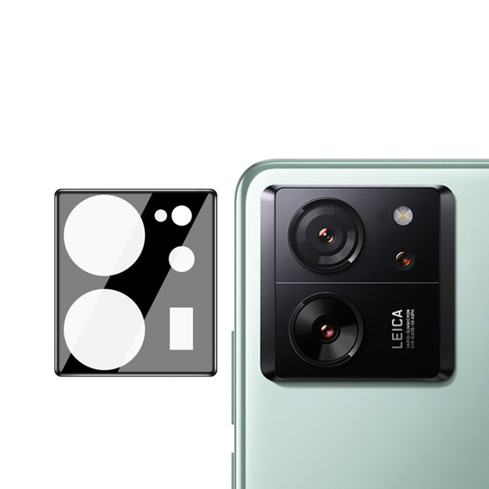 Bakre kameralinsebeskyttelse Techsuit for Xiaomi 13T Pro / 13T, Herdet glass, Svart