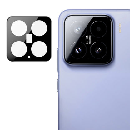 Bakre kameralinsebeskyttelse Techsuit for Xiaomi 15, Herdet glass, Svart
