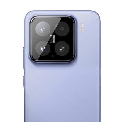 Bakre kameralinsebeskyttelse Techsuit for Xiaomi 15, Herdet glass, Svart