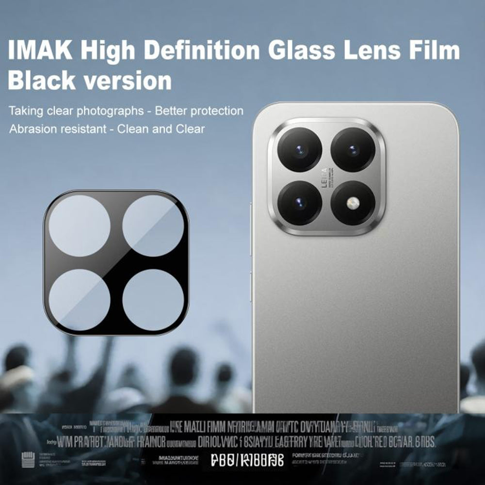 Bakre kameralinsebeskyttelse Techsuit for Xiaomi 15T, Herdet glass, Svart