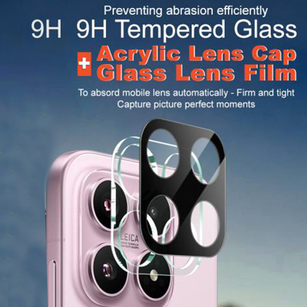 Beskyttelsesfolie for bakre kamera Techsuit for Xiaomi 17, Herdet glass, Svart