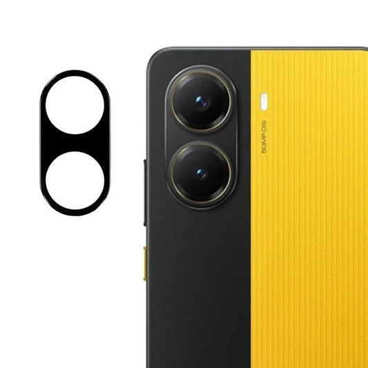 Bakre kameralinsebeskyttelse Techsuit for Xiaomi Poco X7 Pro, Herdet glass, Svart
