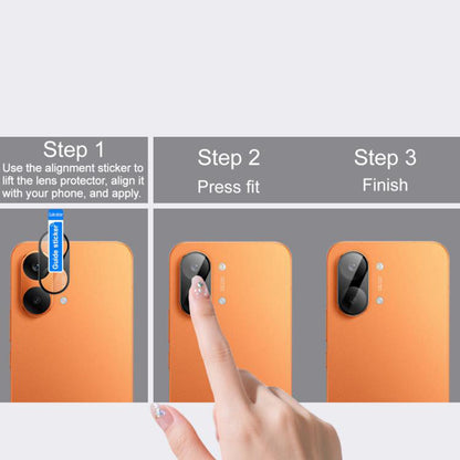 Beskyttelsesfolie for bakre kamera Techsuit for Xiaomi Poco X8 Pro Max, Herdet glass, Svart
