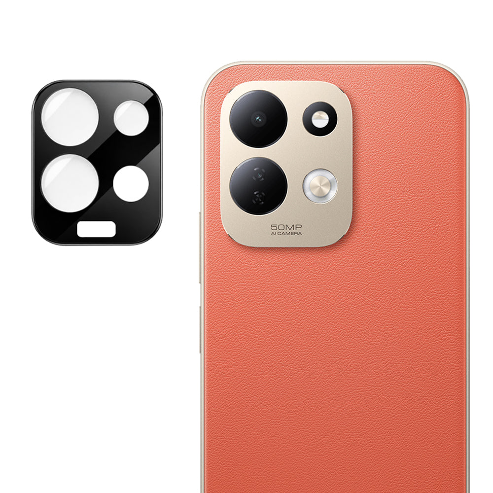 Bakre kameralinsebeskyttelse Techsuit for Xiaomi Redmi 17 5G / 17 4G, Herdet glass, svart