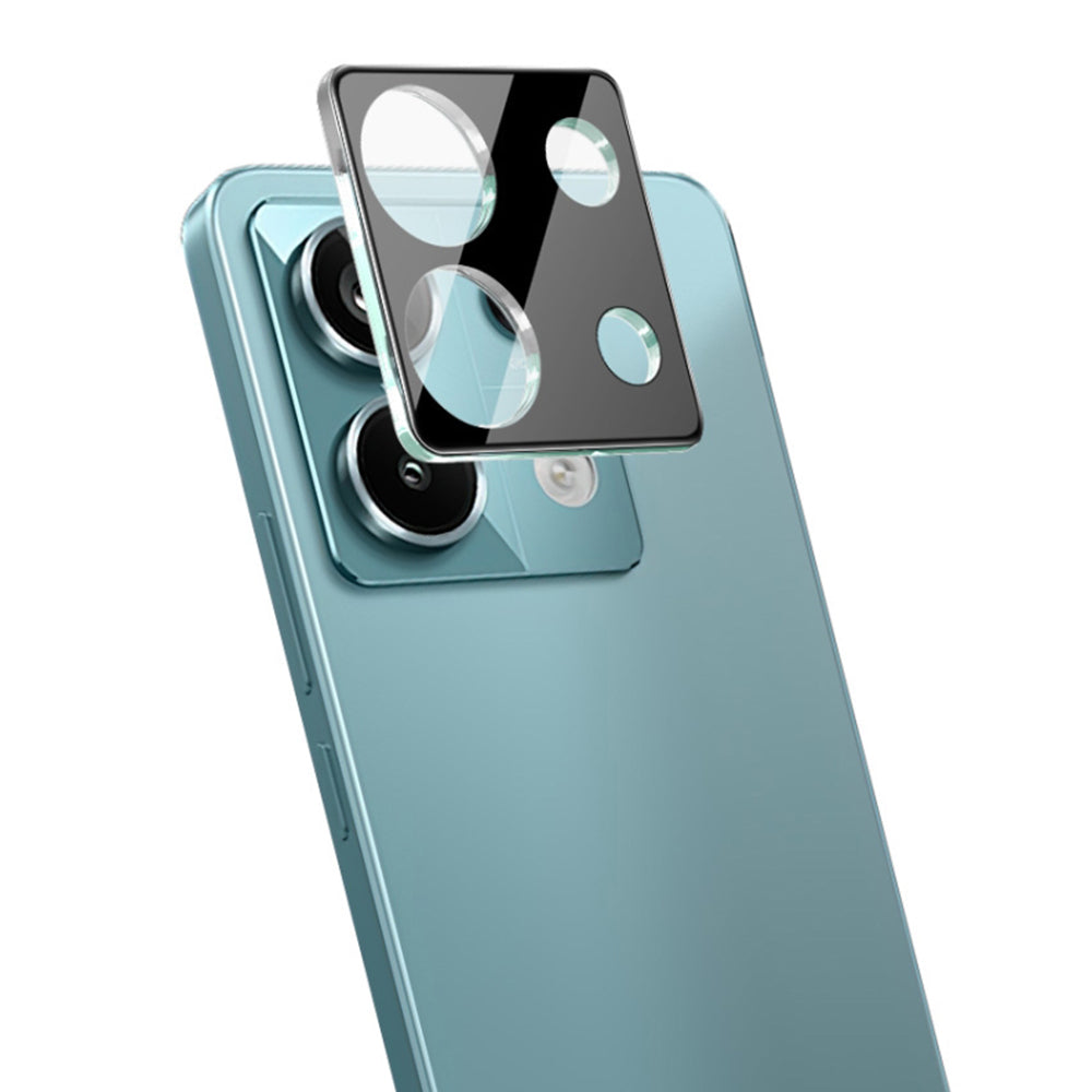 Bakre kameralinsebeskyttelse Techsuit for Xiaomi Redmi Note 13 5G, Herdet glass, Svart