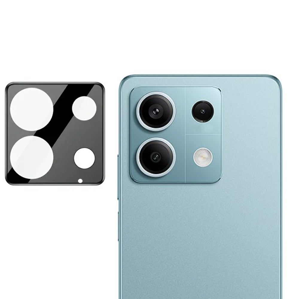 Bakre kameralinsebeskyttelse Techsuit for Xiaomi Redmi Note 13 Pro 5G, Herdet glass, Svart