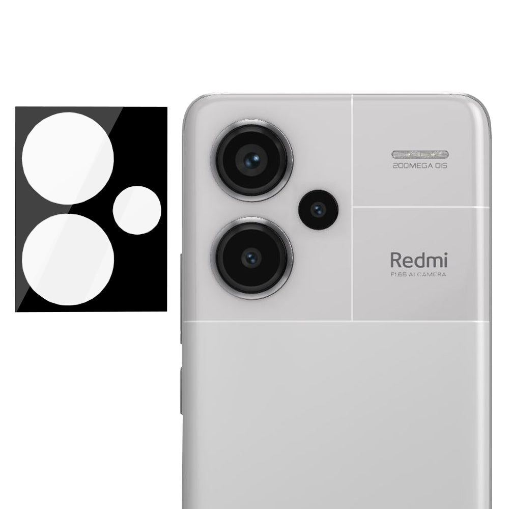 Techsuit bakkamera beskyttelsesfilm for Xiaomi Redmi Note 13 Pro+, Herdet glass, svart