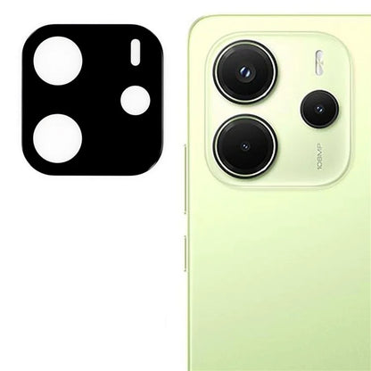 Bakre kameralinsebeskyttelse Techsuit for Xiaomi Redmi Note 14 4G (Regional), Herdet glass, Svart
