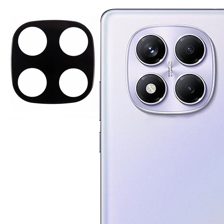 Bakre kameralinsebeskyttelse Techsuit for Xiaomi Redmi Note 14 Pro 4G, Herdet glass, Svart
