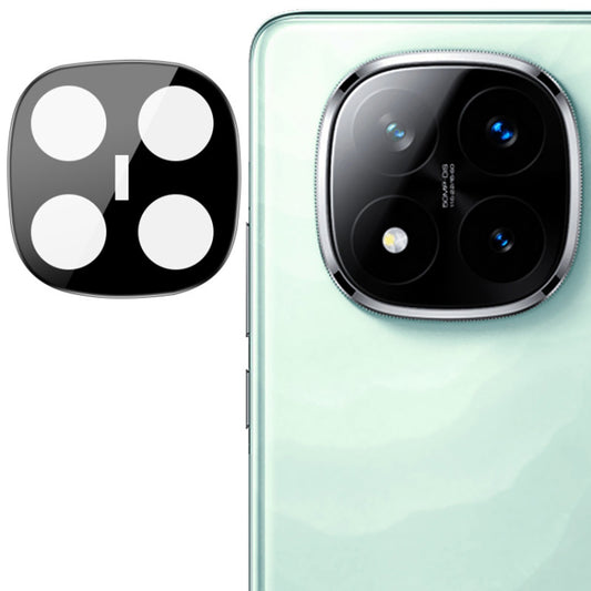 Bakre kameralinsebeskyttelse Techsuit for Xiaomi Redmi Note 14 Pro+ 5G, Herdet glass, Svart
