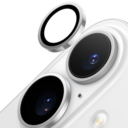 Beskyttelsesfolie for bakre kamera Torras Lensguard for Apple iPhone 16 Plus / 16, Herdet glass, Metallisk grå